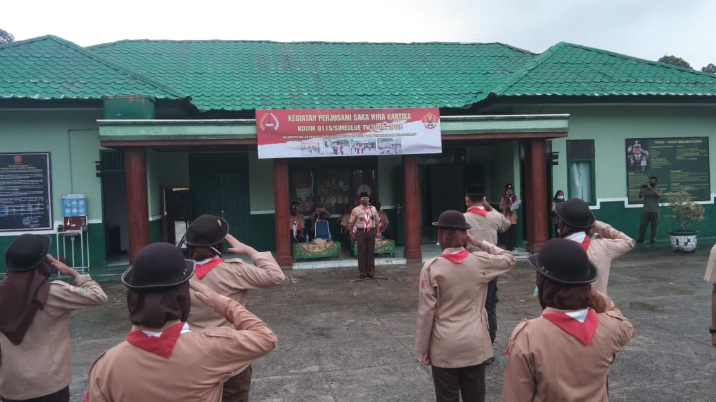 Pembukaan Kegiatan Saka Wira Kartika Kodim 0115/Simeulue Ta.2020