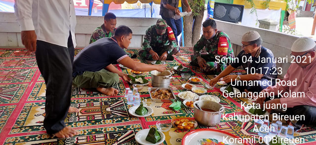 Pedekatan Babinsa Menghadiri Maulid Nabi