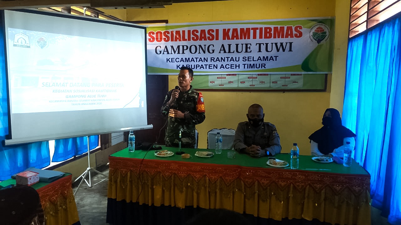 Antisipasi Kamtibmas Danramil 03/Rts Hadiri Sosialisasi