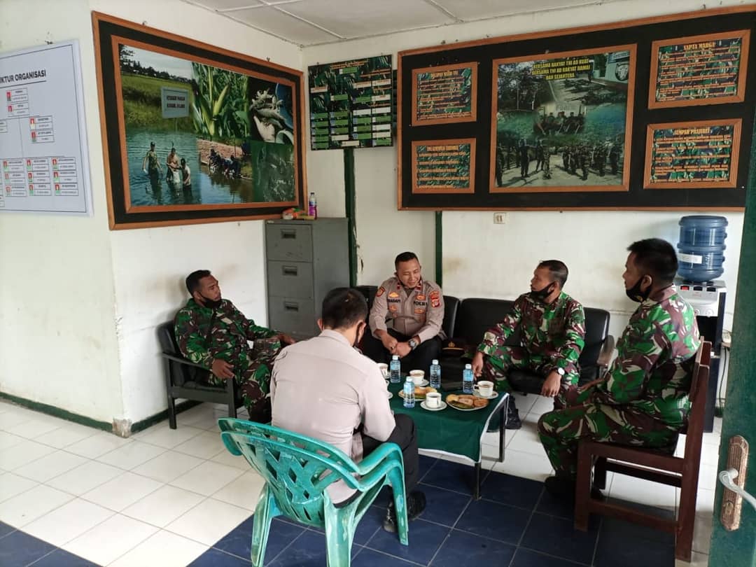 Koramil 01/Lamno Sambut Kedatangan Kapolsek Jaya