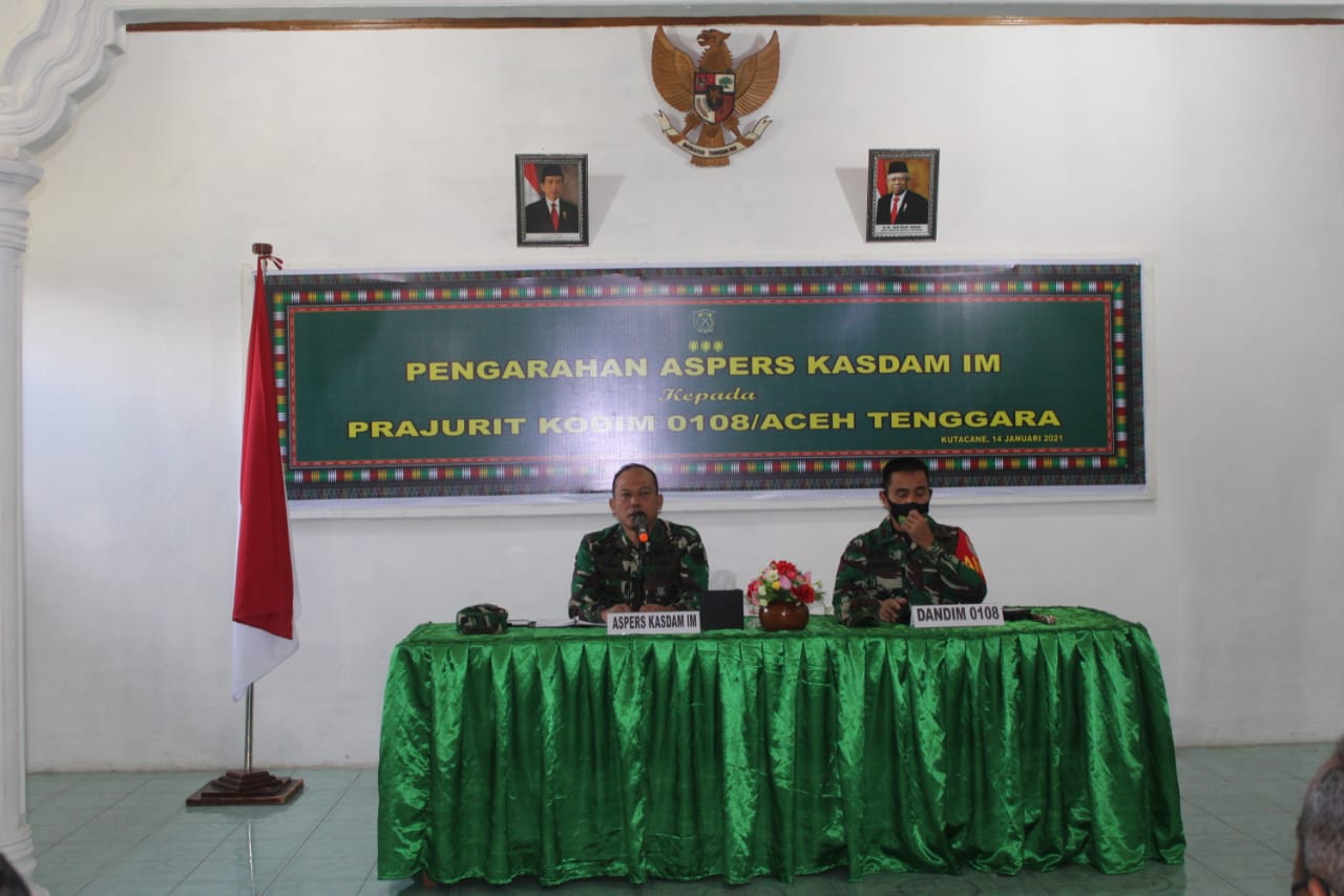 Aspers Kasdam IM Kunker ke Kodim 0108/Agara