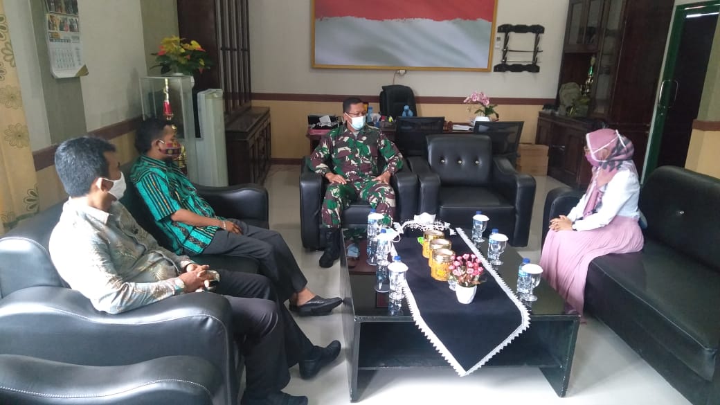 Ketua Komda UKM Nursyidah Silaturrahmi Dan Koordinasi Dengan Dandim Aceh Barat