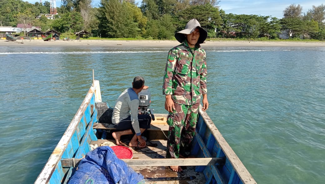 Personil TNI Bantu Pencarian Korban Tenggelam di Aceh Jaya