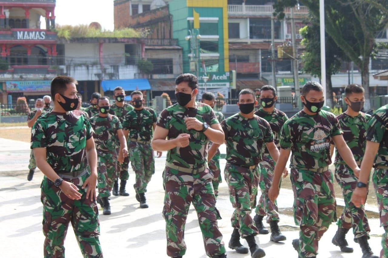 Ditengah Pandemi Covid-19 Jajaran Kodim Agara Jaga Kebugaran Tubuh