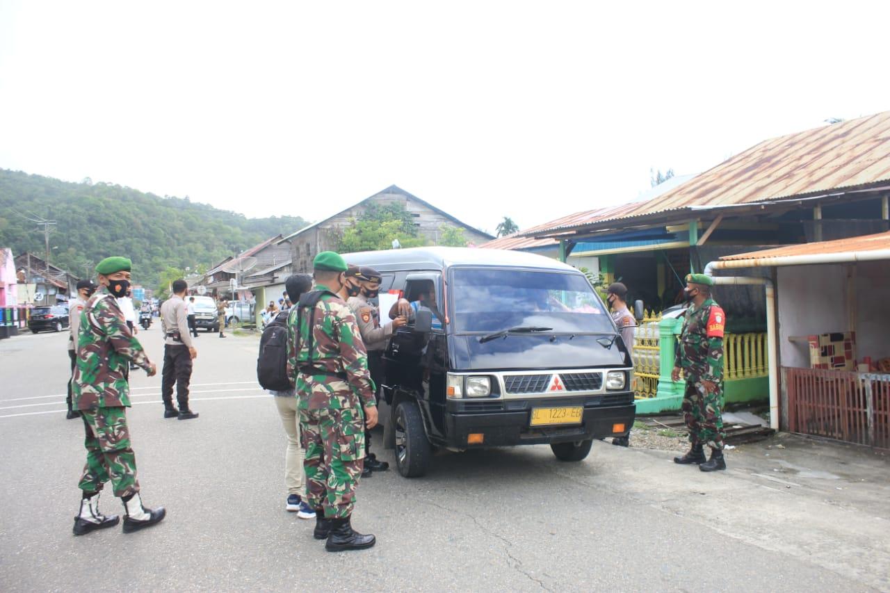 Tertipkan Masyarakat Terapkan Protkes, Personil Gabungan TNI/Polri dan Dinas Terkait Kembali Gelar Operasi Yustisi Masker
