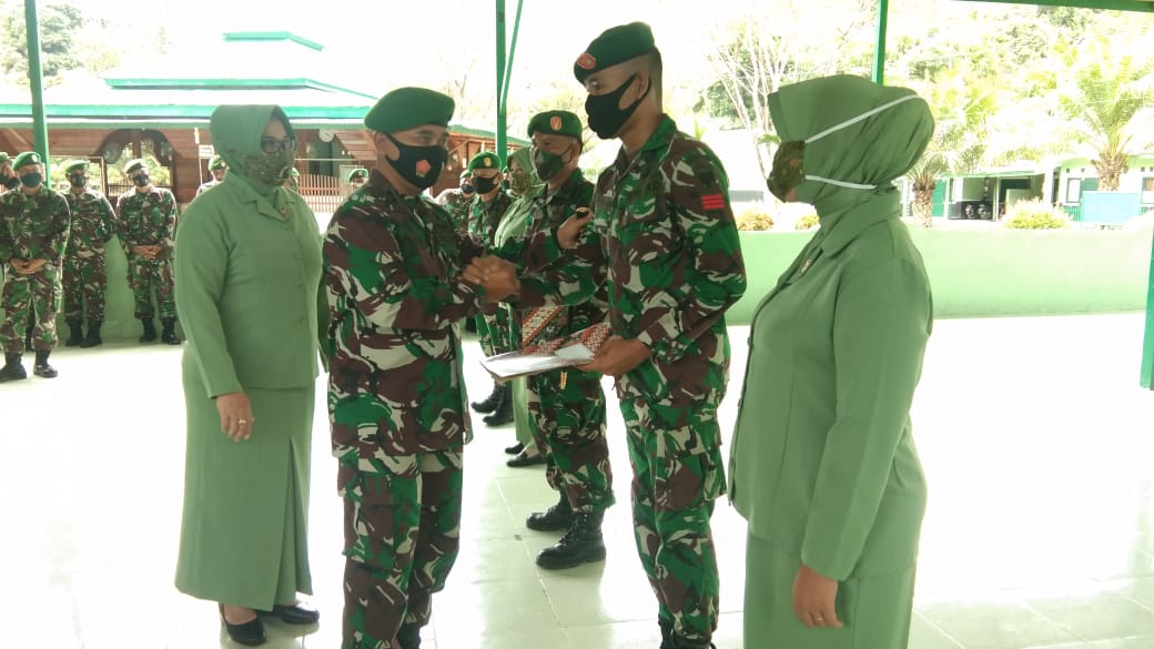 Dandim pimpin acara Korp raport pelepasan pindah satuan di Makodim 0115/Simeulue