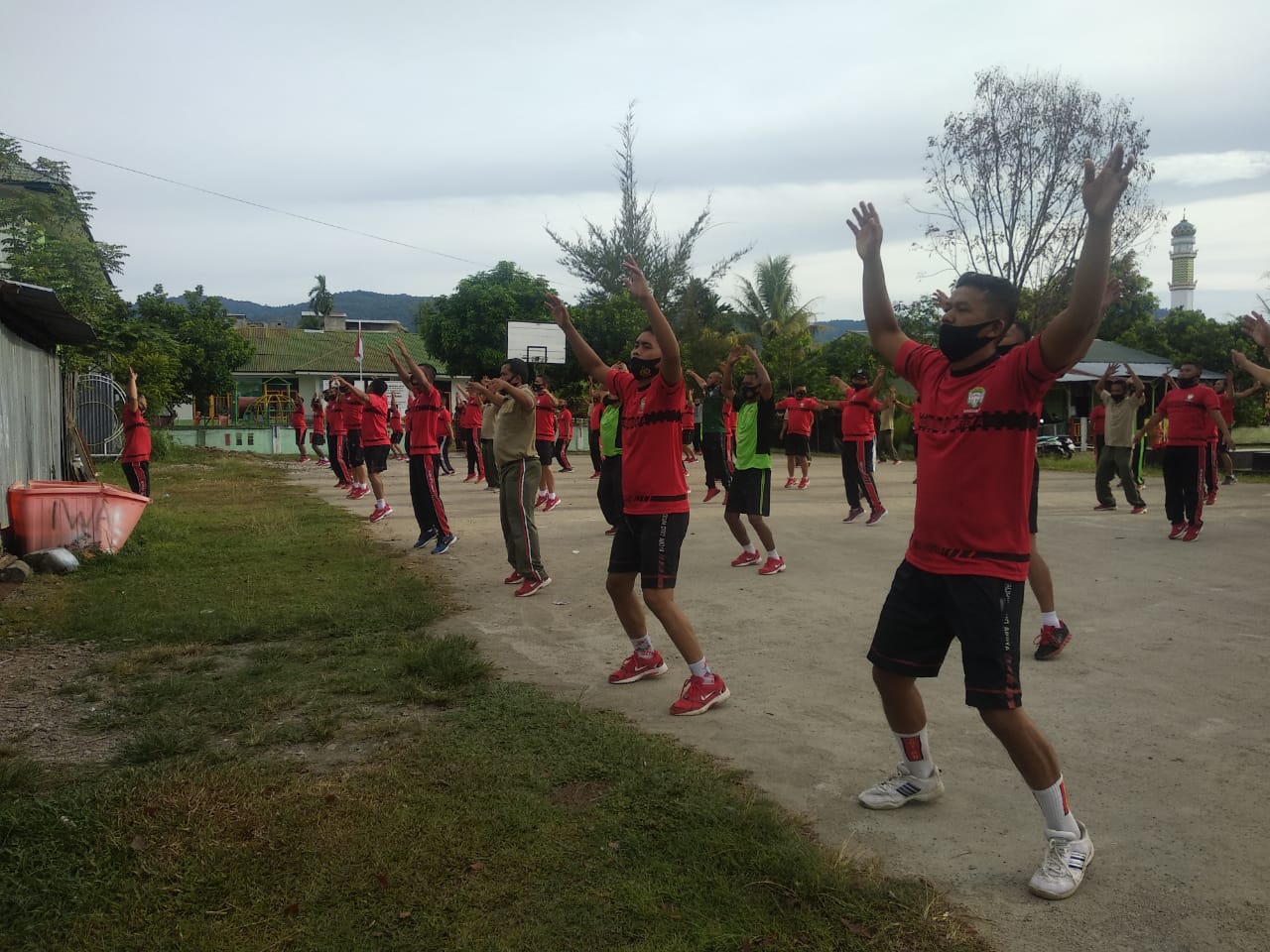 Jaga Kebugaran Dan Kesehatan Anggota Kodim 0110/Abdya Laksanakan Olahraga Raga Bersama