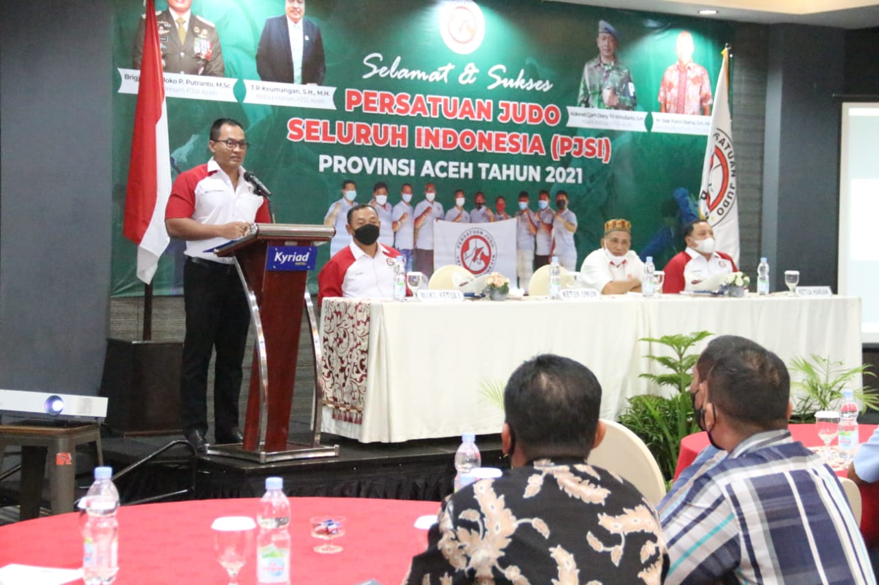 Kasdam IM Pimpin Musprov Persatuan Judo Seluruh Indonesia Aceh