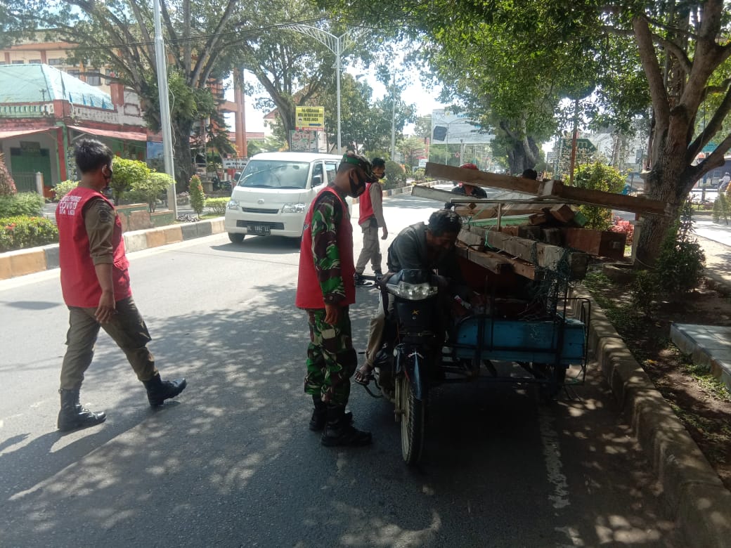 TNI-POLRI Bersama Instansi Terkait Kota Langsa Gencarkan Operasi Yustisi Disiplin Protokol Kesehatan