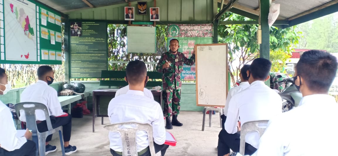 POS RAMIL 07 TEUPAH BARAT/KODIM 0115 SIMEULUE BINA CALON PERAJURIT TNI -AD