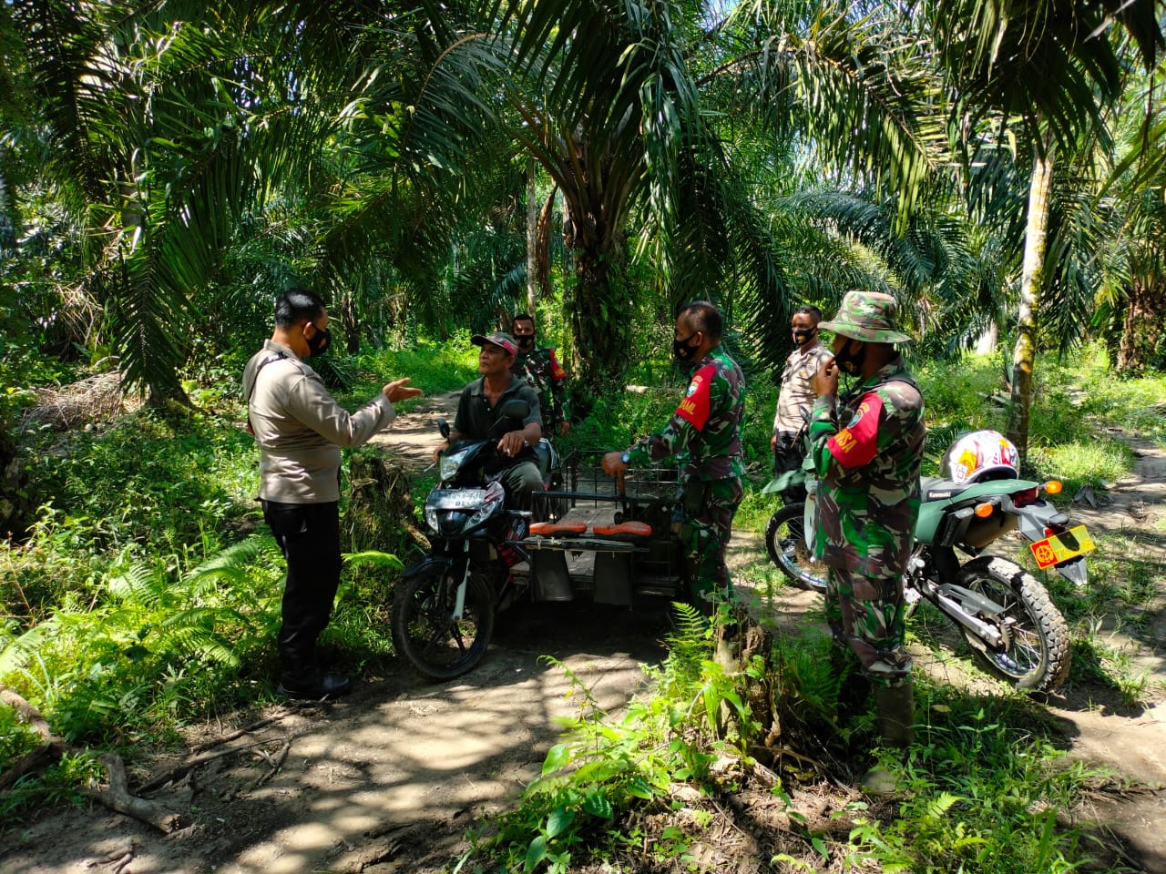 WASPADAI BAHAYA KARHUTLA, PATROLI DAN SOSIALISASI TERUS DI LAKUKAN OLEH BABINSA DAN UNSUR TERKAIT
