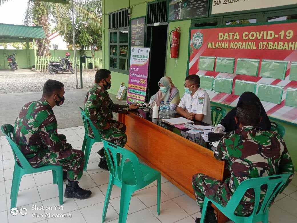 PASTIKAN KESEHATAN DALAM KEADAAN BAIK, PERSONEL KORAMIL 07/BABAHROT CEK KESEHATAN SECARA RUTIN