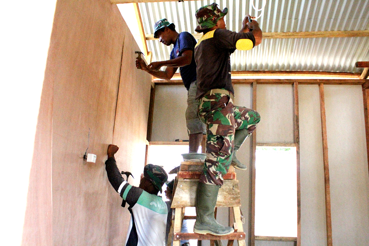 Tahap Awal Sasaran RTLH Pra TMMD 110 Kodim 0101 Capai 60 persen