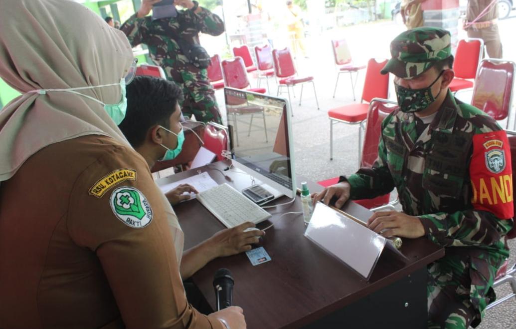Dandim Bersama Forkopimda Agara Lakukan Vaksinasi Sinovac Yakinkan Aman