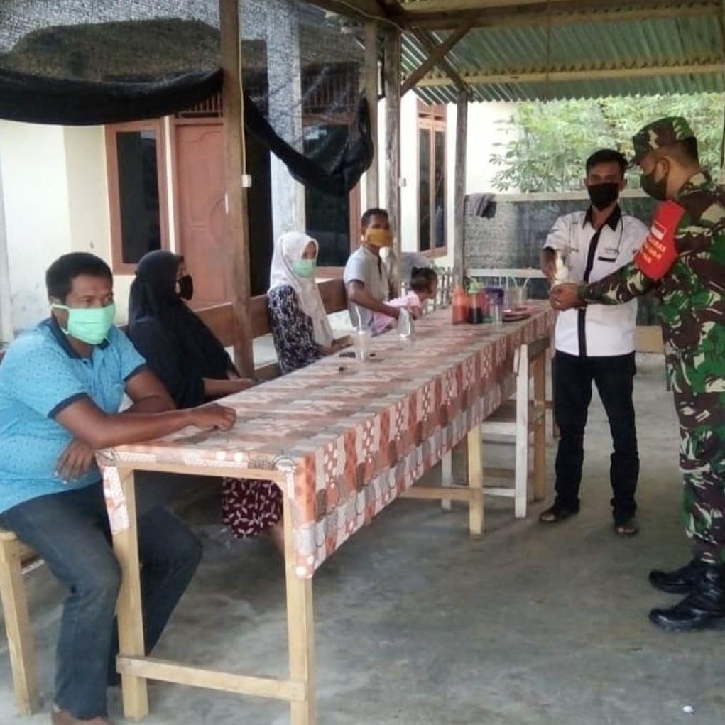Dimasa Pandemi Covid-19  Babinsa Laksanakan Komsos Bersama Warga Binaan