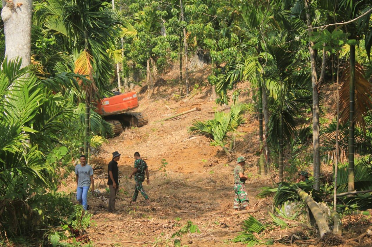 Program TMMD Ke 110 Kodim 0107/Aceh Selatan, Menjawab Impian Petani Desa Krueng Kluet