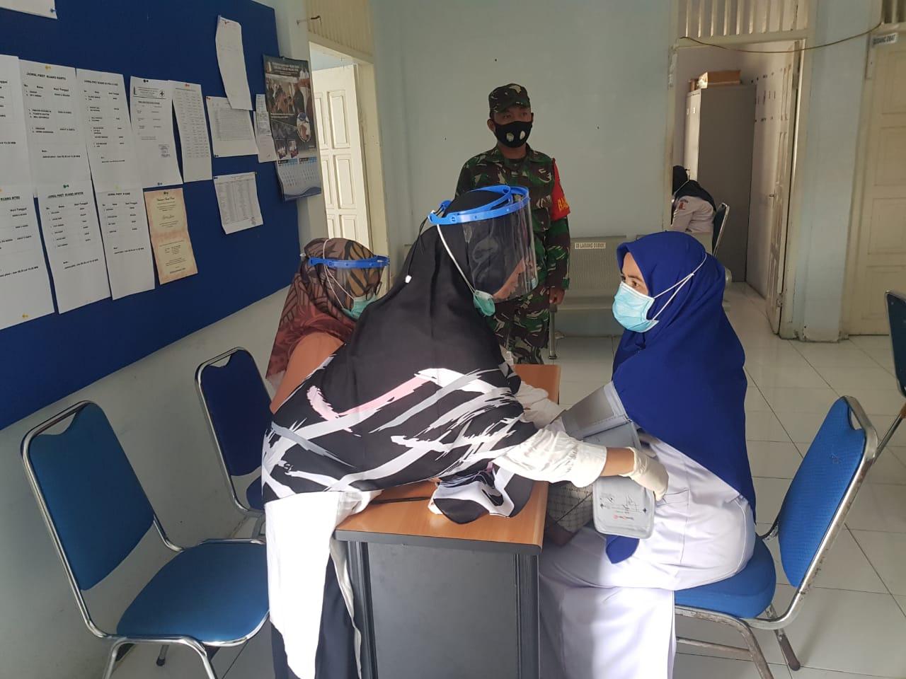 Posramil Suka Makmue Laksanakan Pengamanan dan Pengawasan Kegiatan Vaksinasi Tahap ke  2