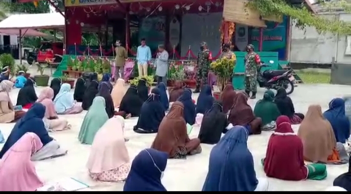Putus Mata Rantai Penyebaran Virus Corona, Posramil 09/Lembah Sabil Sosialisasikan Protkes Kelingkungan Pesantren