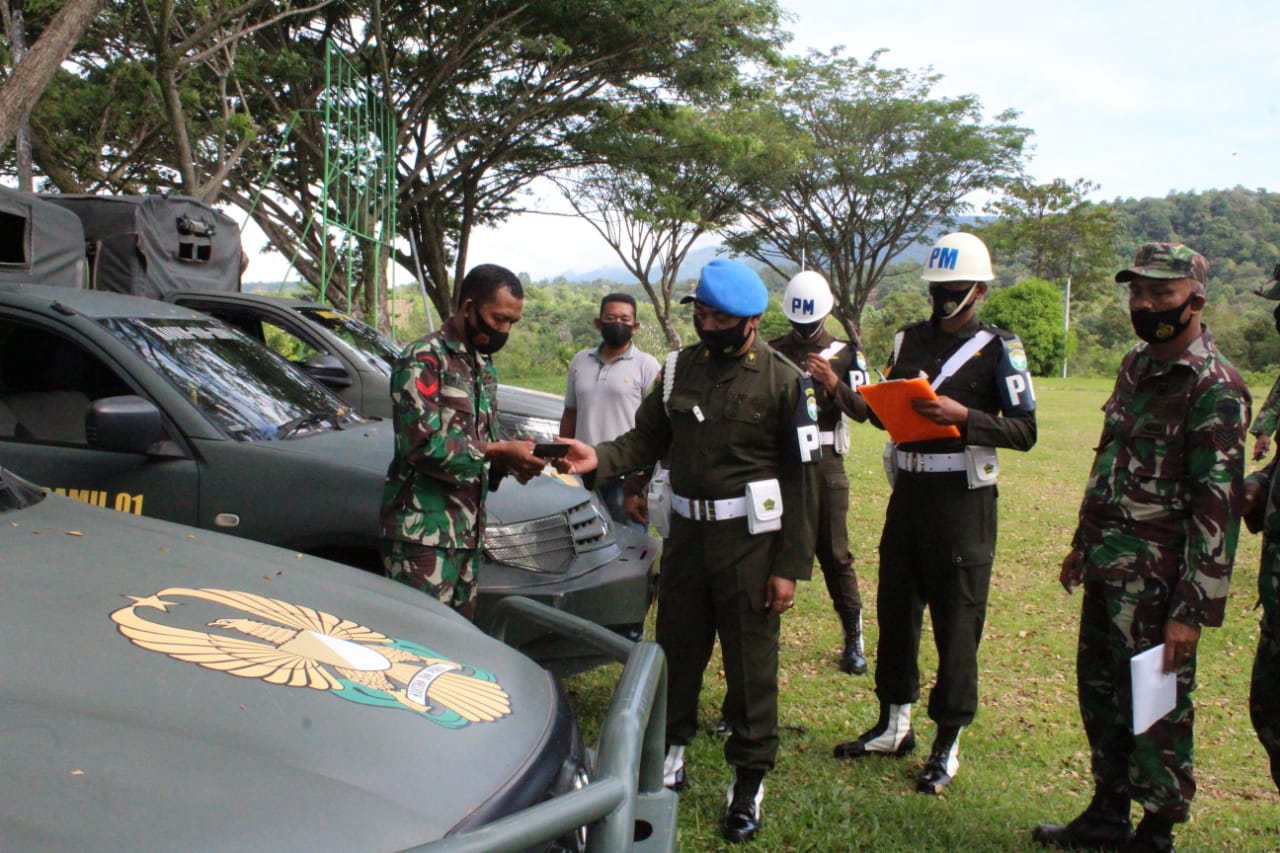 Tingkatkan Disiplin Lalu Lintas Kodim 0110/Abdya Gelar Pengecekan dan Pemeriksaan Kendaraan