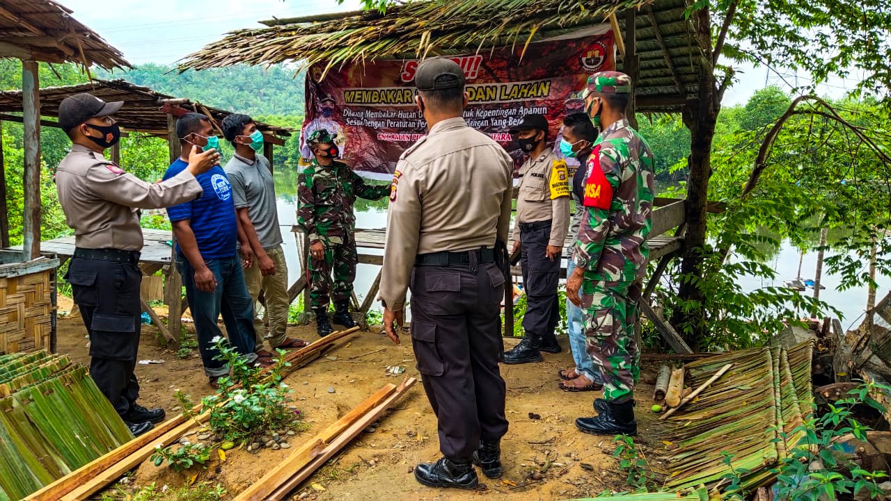 Tak Bosan, TNI-POLRI Rantau Selamat Gencar Sosialisasi Karhutla