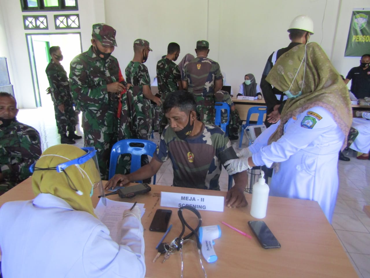 Ratusan Prajurit Kodim 0110/Abdya Jalani Suntik Vaksinasi Covid-19