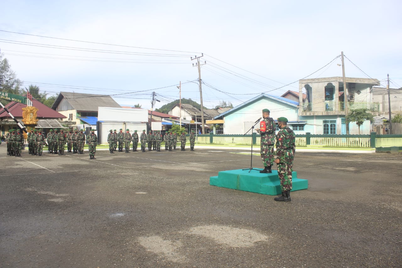 Dandim Aceh Selatan Bacakan Amanat Danrem 012/TU pada Upacara 17 an