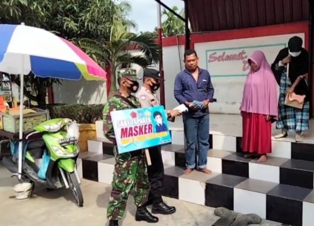 Sosialisasi Protokol Kesehatan Salah Satu Upaya Kodim 0104/Atim Cegah Penyebaran Covid-19