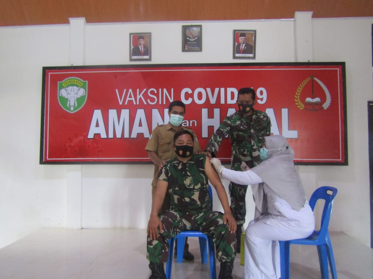 Anggota Kodim 0110/Abdya Terima Vaksinasi Sinovac Tahap II Dosis II