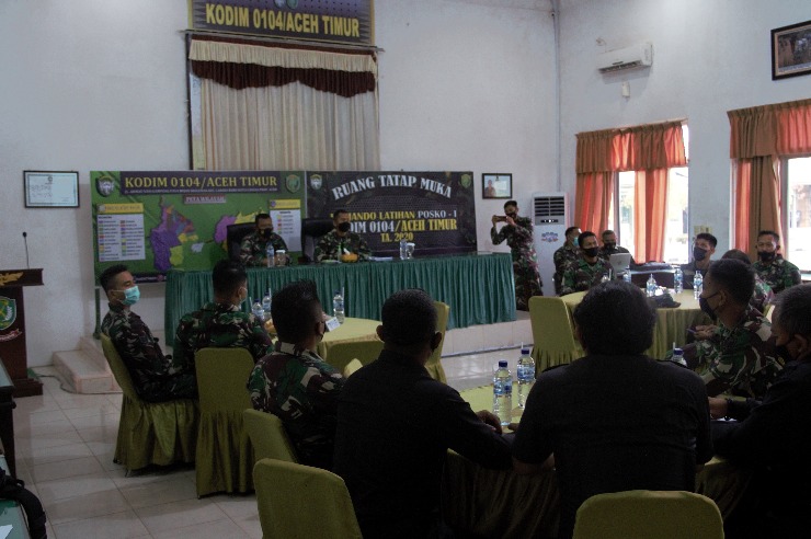 Tim Aswas dan Dalwas Sinteldam IM Kunjungi Kodim 0104/Atim