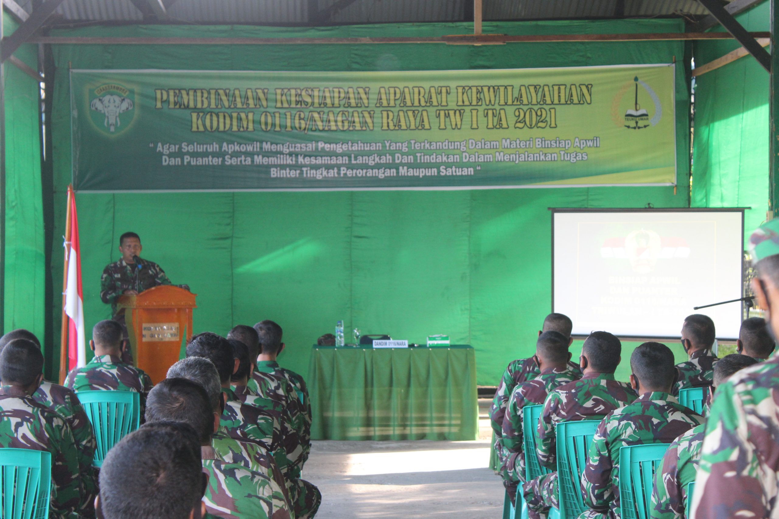 Tingkatkan Kualitas Prajurit, Kodim Nagan Raya Gelar Binsiap Apkowil dan Puanter