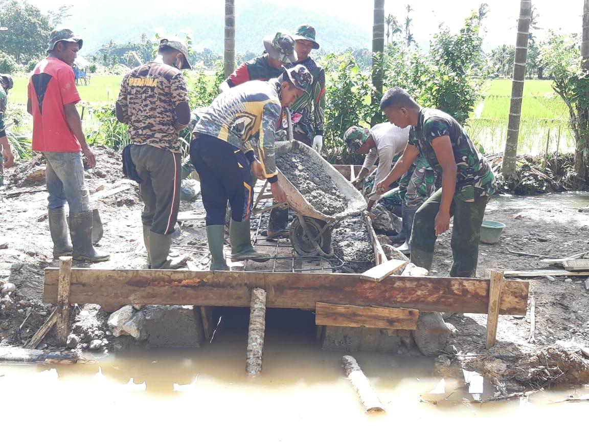 Tak Kenal Lelah, Satgas TMMD 110 Kodim 0107/Aceh Selatan Percepat Pengerjaan Sasaran Fisik