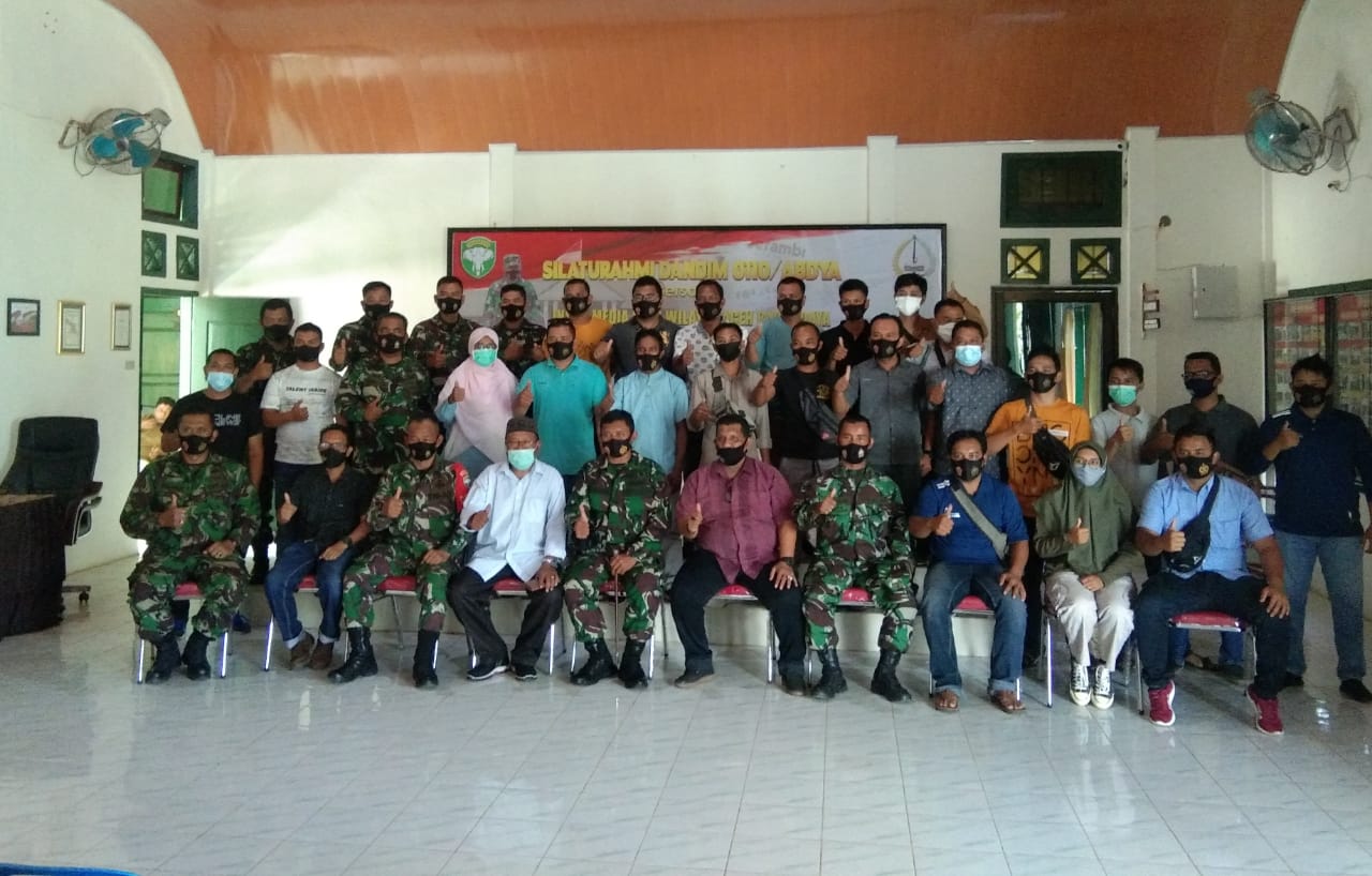 Silaturahmi Dandim 0110/Abdya Bersama Insan Media Pers Wilayah Aceh Barat Daya