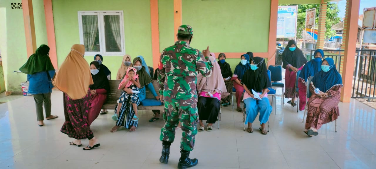 Babinsa Sosialisasi Larangan Mudik Lebaran