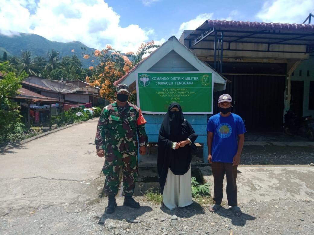 Babinsa; Tidak Ada Manusia Kebal Dengan Covid-19, Ayo Dukung Program Pemerintah