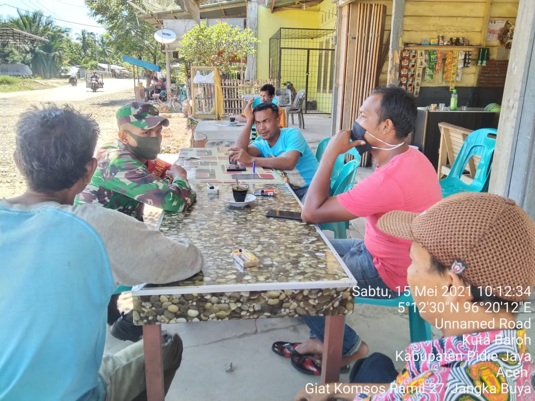 Babinsa, Kekompakan Tidak Akan Terwujud Tanpa Adanya Komunikasi Yang Baik Antara Babinsa Dan Warga