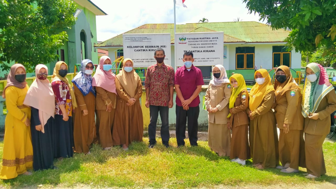 Paud Cantika Kirana Koordinator XXXII Kodim 0110/Abdya, Menerima Kunjungan Dari BP Paud Provinsi