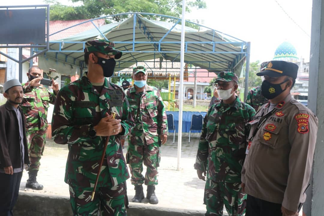 Danrem 011/LW Cek Kesiapan Posko PPKM di Lhokseumawe