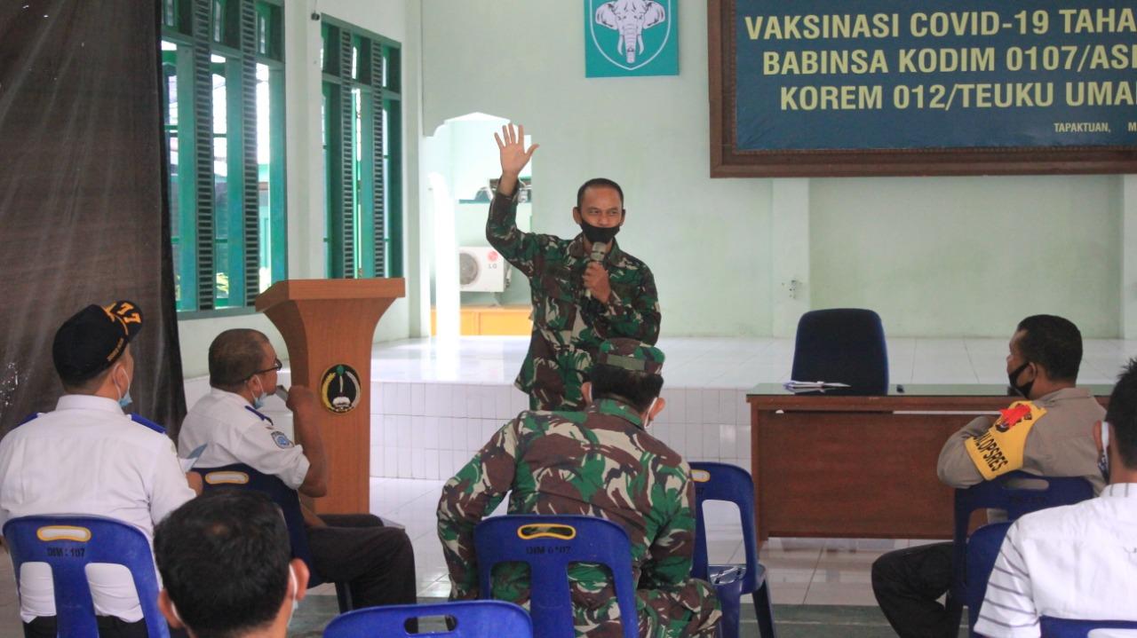 Dukung Kebijakan Pemerintah Terkait Peniadaan Mudik Lebaran Tahun 2021, Kodim Aceh Selatan Laksanakan Rakor Bersama