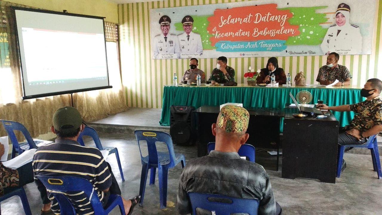 Danramil Tekankan Kades Bantu Muspika Terapkan Protkes Warganya