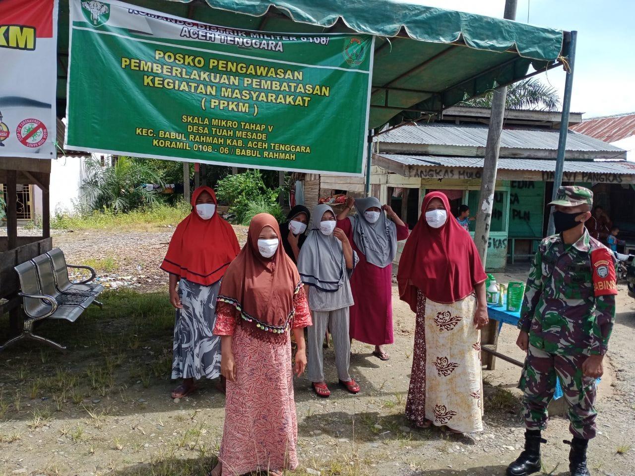 Tak Rasa Bosan, TNI Terus Sosialisasikan Penggunaan Masker Pada Warga