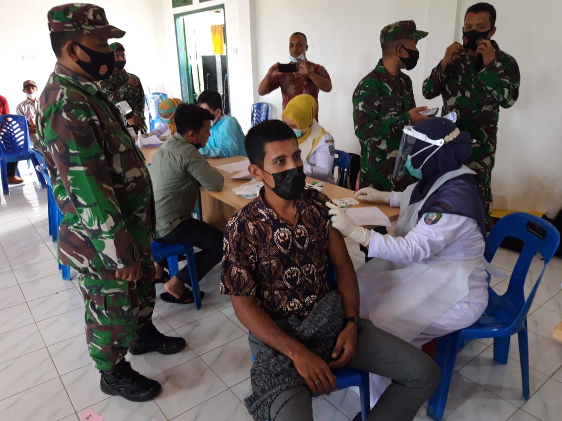 Kodim 0110/Abdya, Tuan Rumah Pelaksanaan Suntik Vaksin Sinovac