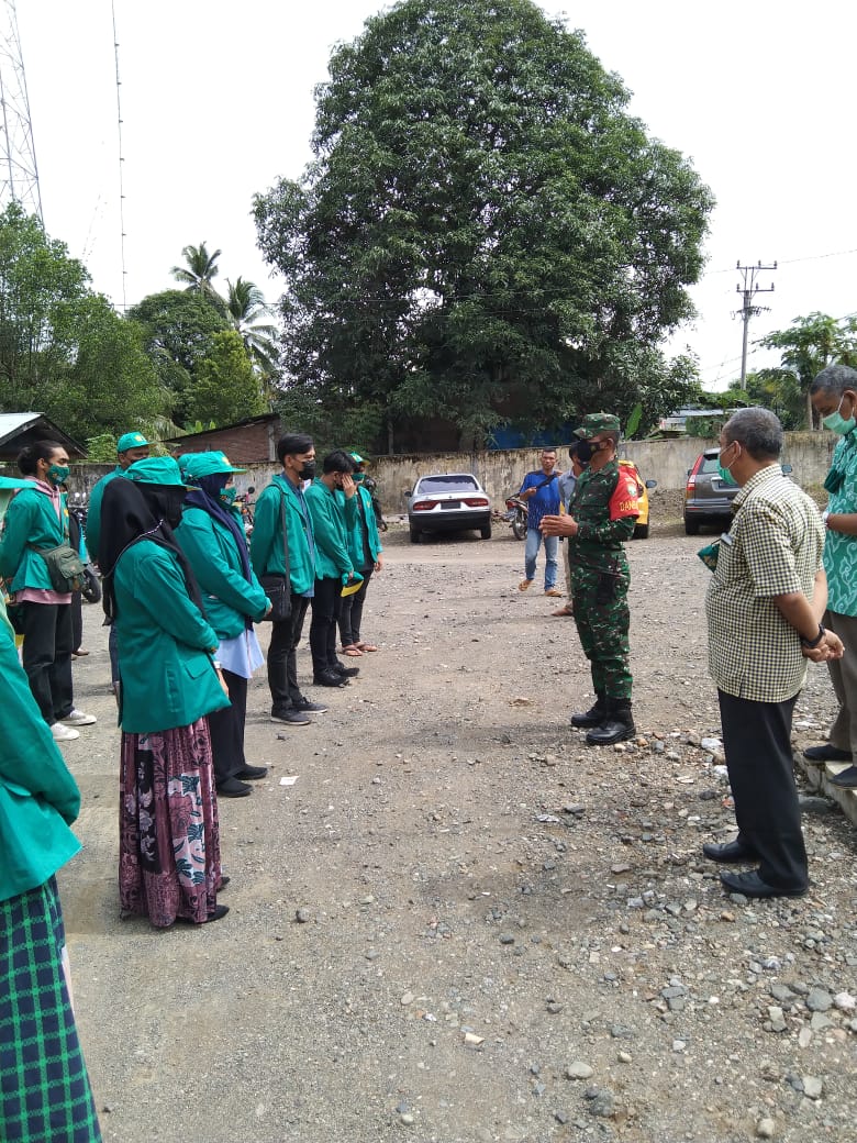 Danramil 02 Kuala Bate Sambut Mahasiswa/Mahasiswi Yang Melaksanakan KKN