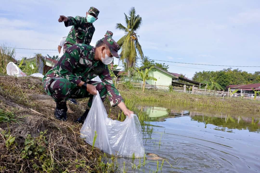 Tabur 10 Ribu Bibit Ikan, Danrem 011/LW Ingin Bentuk Eco Wisata