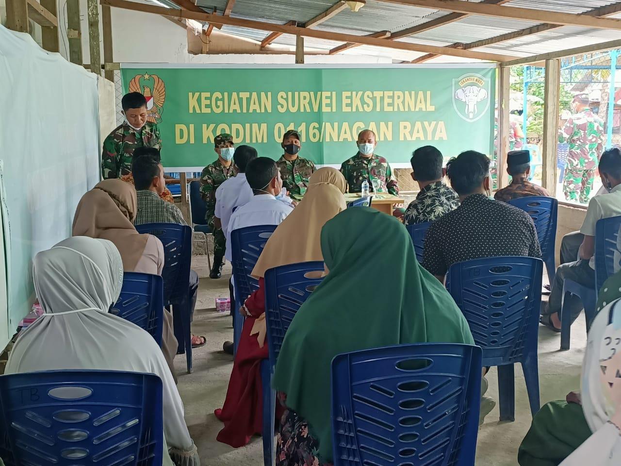Tim Survei Reformasi Birokrasi dari Mabesad Kunjungan Ke Kodim Nagan Raya