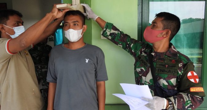 Antusias Casis Kodim 0117/Aceh Tamiang Melaksanakan Tes Pemeriksaan Kesehatan