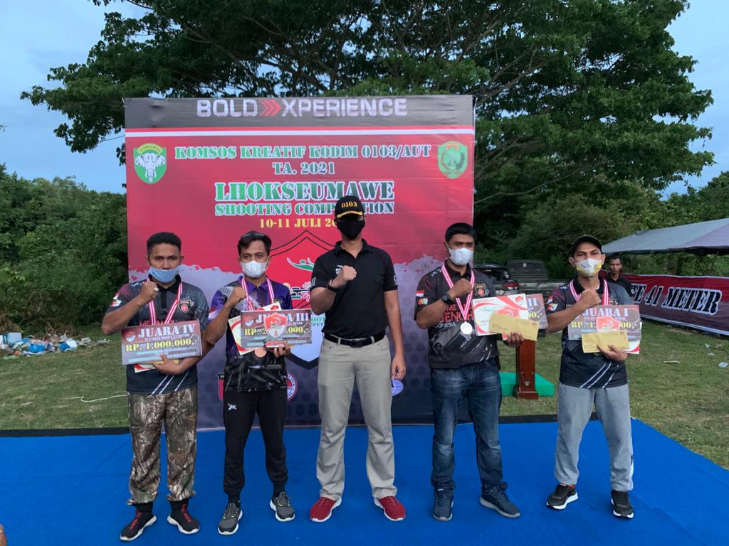 Komsos Kreatif, Kodim 0103 Aceh Utara Gelar Shooting Competition