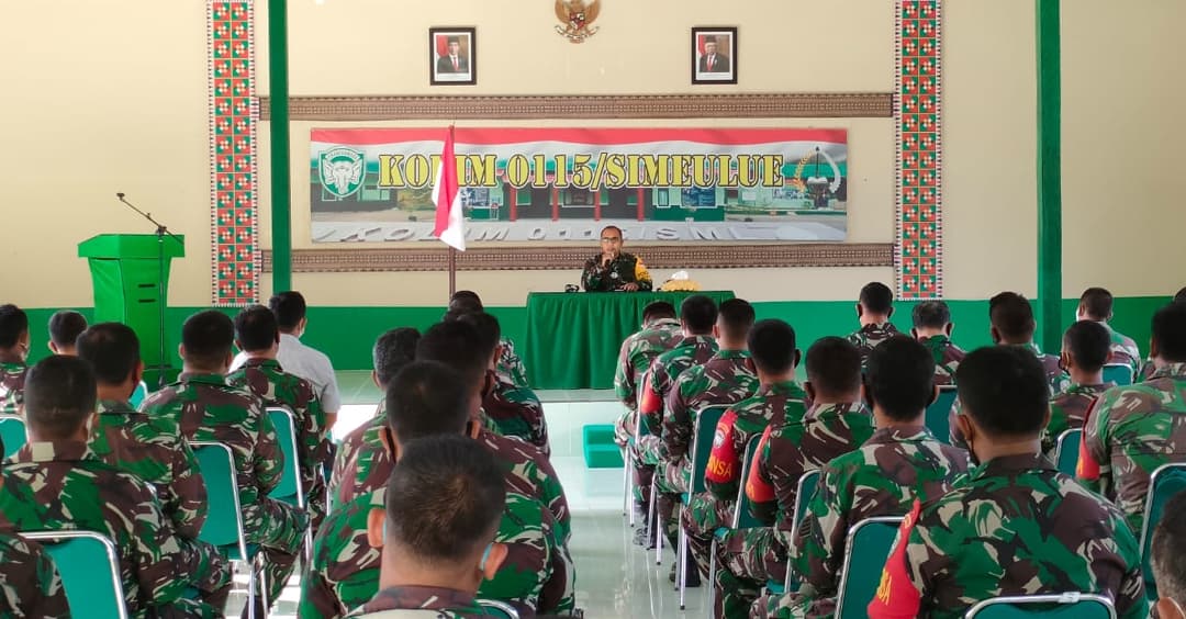 Jam Komandan Kepada Prajurit, jajaran Kodim 0115/Simeulue