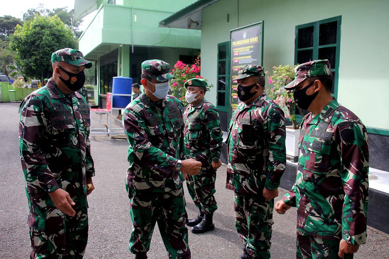Dandim 0101/Aceh Besar Sambut Kedatangan Tim Wasrik Current Audit Itjenad TA 2021