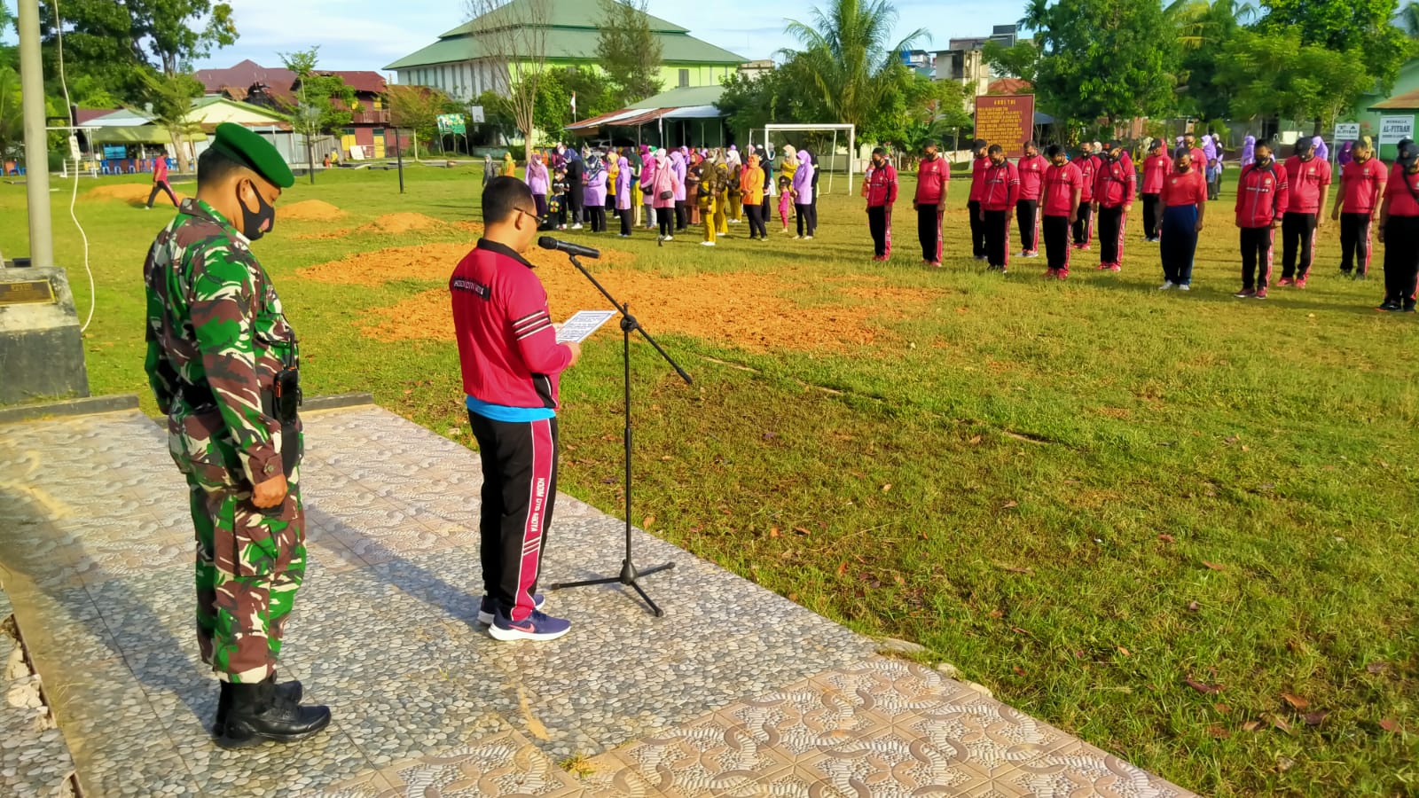 Dandim Kodim 0110/Abdya, Pimpin Apel Olahraga Jumat Sehat