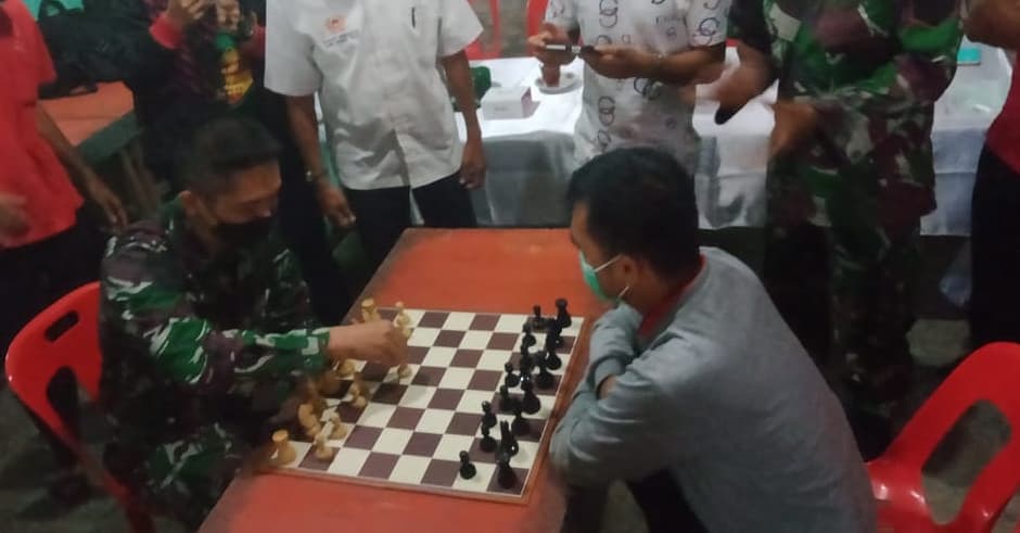 Kodim 0115/Simeulue gelar Turnamen catur terbuka dalam rangka sambut HUT RI ke 76